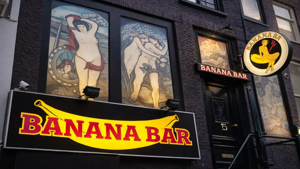Bananenbar &Aacute;msterdam interior del espect&aacute;culo