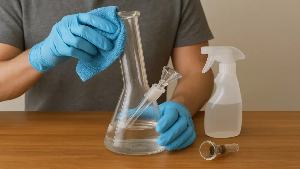 Consejos para limpiar pipas de agua bong