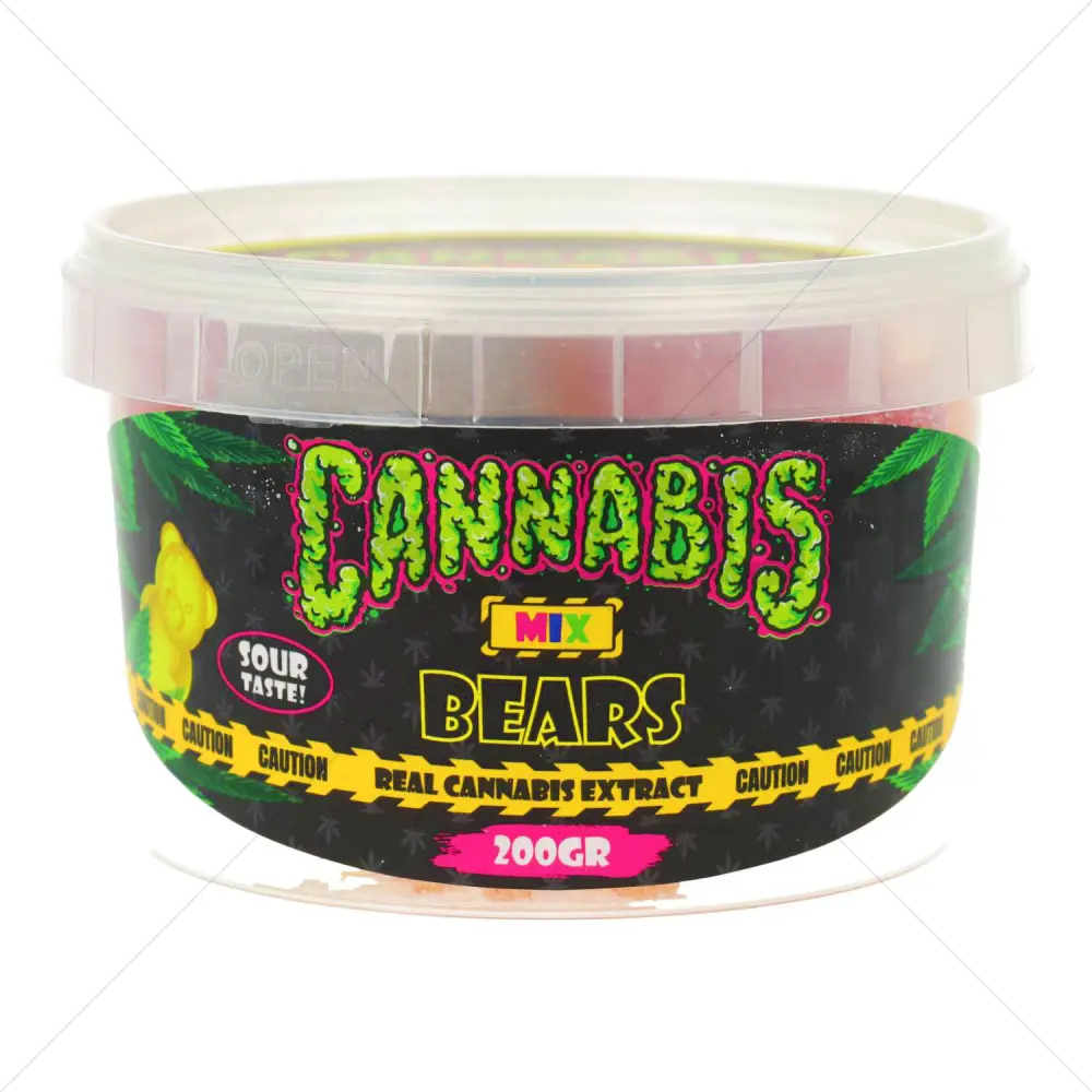 Cannabis Bears Sour (ácidos) - 200 Gram