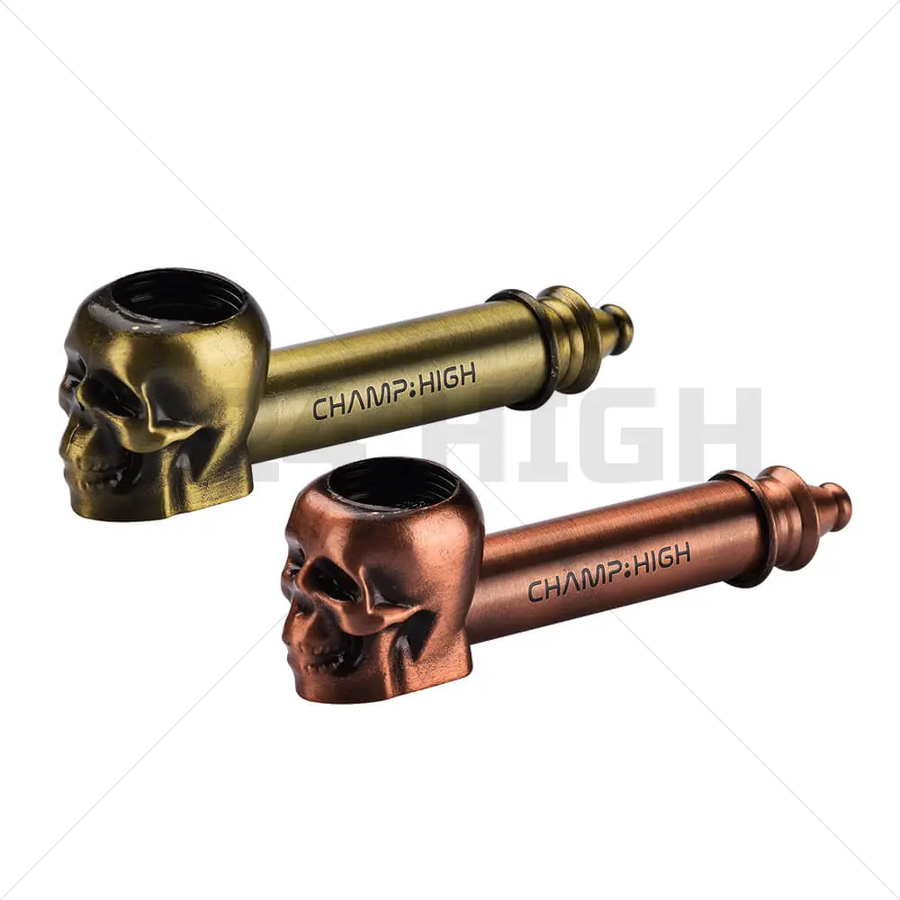 Champ High Metal Skull Pipa Oro / Bronce
