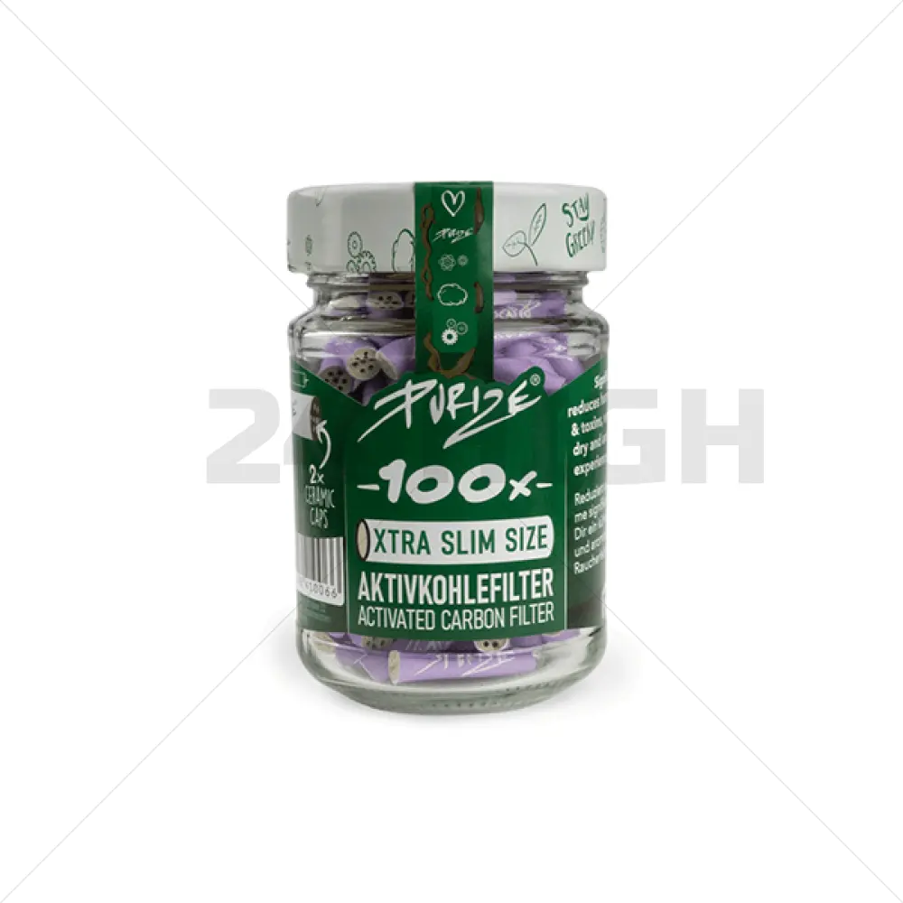 Purize XTRA Slim Filters Lila - 100 Unidades