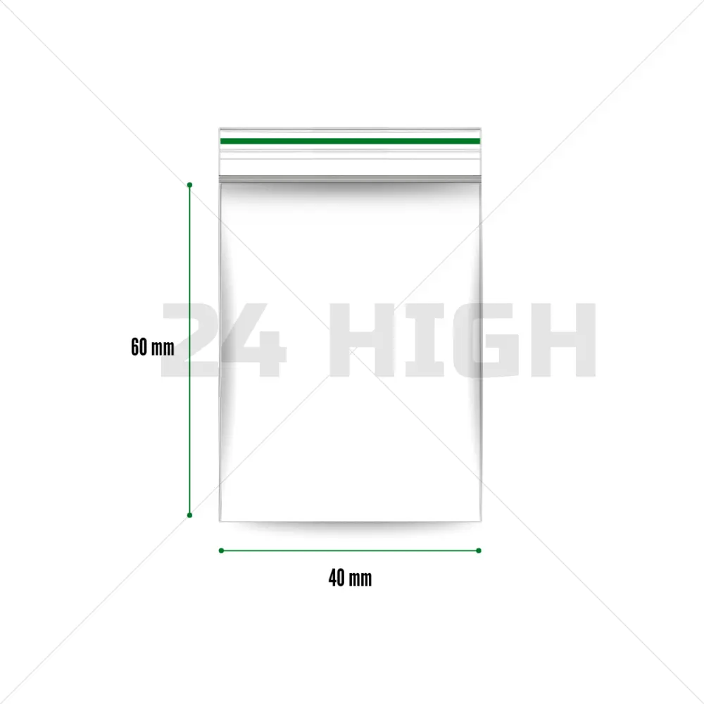 Bolsas zip-lock 40 x 60 mm - 1000 unidades