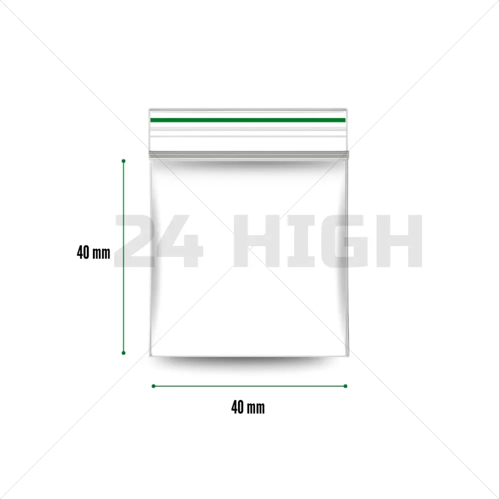 Bolsas zip-lock 40 x 40 mm - 1000 unidades