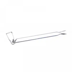Pipa de vidrio con cabeza doblada 8 cm