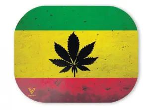 V Syndicate Mag Bofetadas Rasta Leaf Bandeja de liar Pequeña 