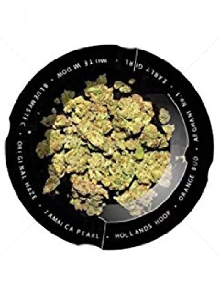 Metal Cenicero Cannabis Brotes