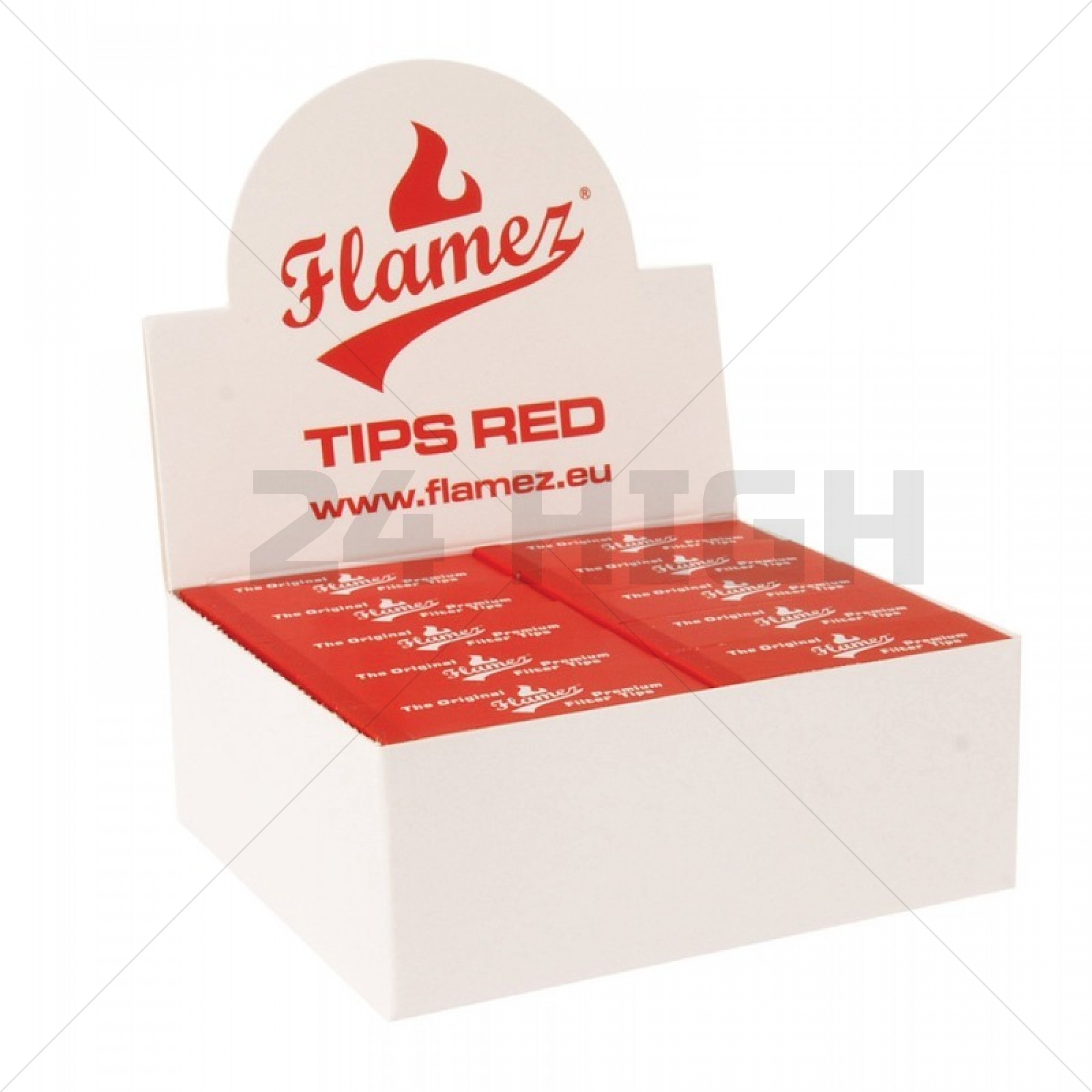 Flamez Filter Tip Booklet Rojo 50 piezas