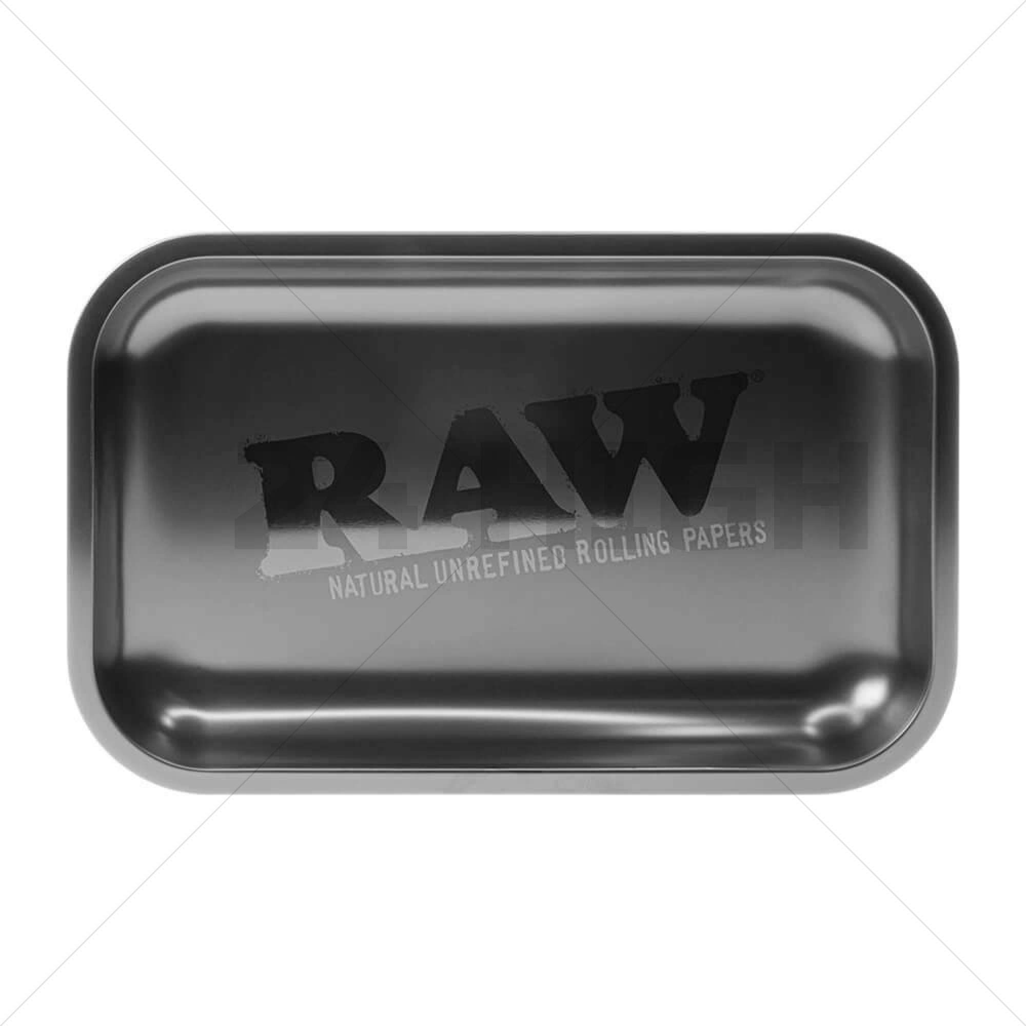RAW All Black Metal Rolling Tray Large